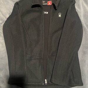 Spyder Black Textured Jacket
